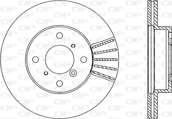 OPEN PARTS Тормозной диск BDA1823.20